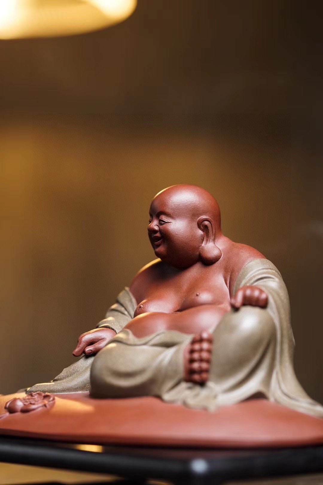 otus Land of Blessings – Maitreya Buddha (莲生福地弥勒佛摆件) Zisha Figurine