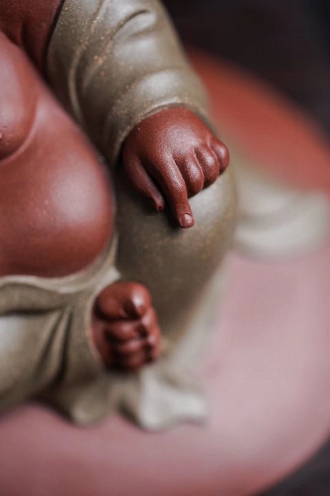 otus Land of Blessings – Maitreya Buddha (莲生福地弥勒佛摆件) Zisha Figurine