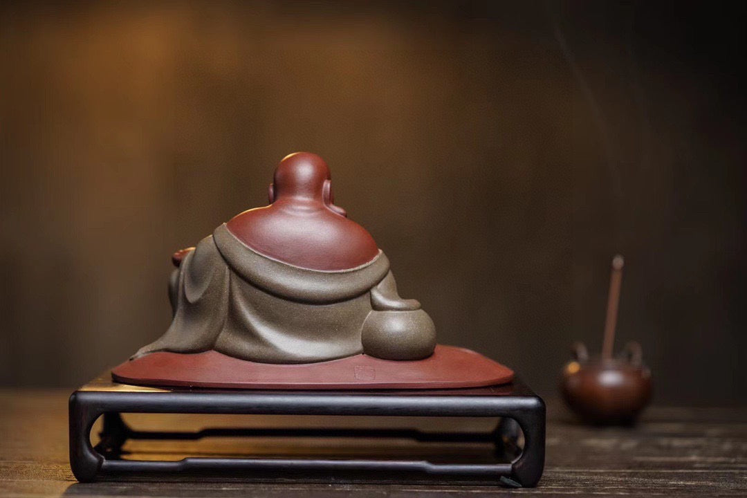 otus Land of Blessings – Maitreya Buddha (莲生福地弥勒佛摆件) Zisha Figurine