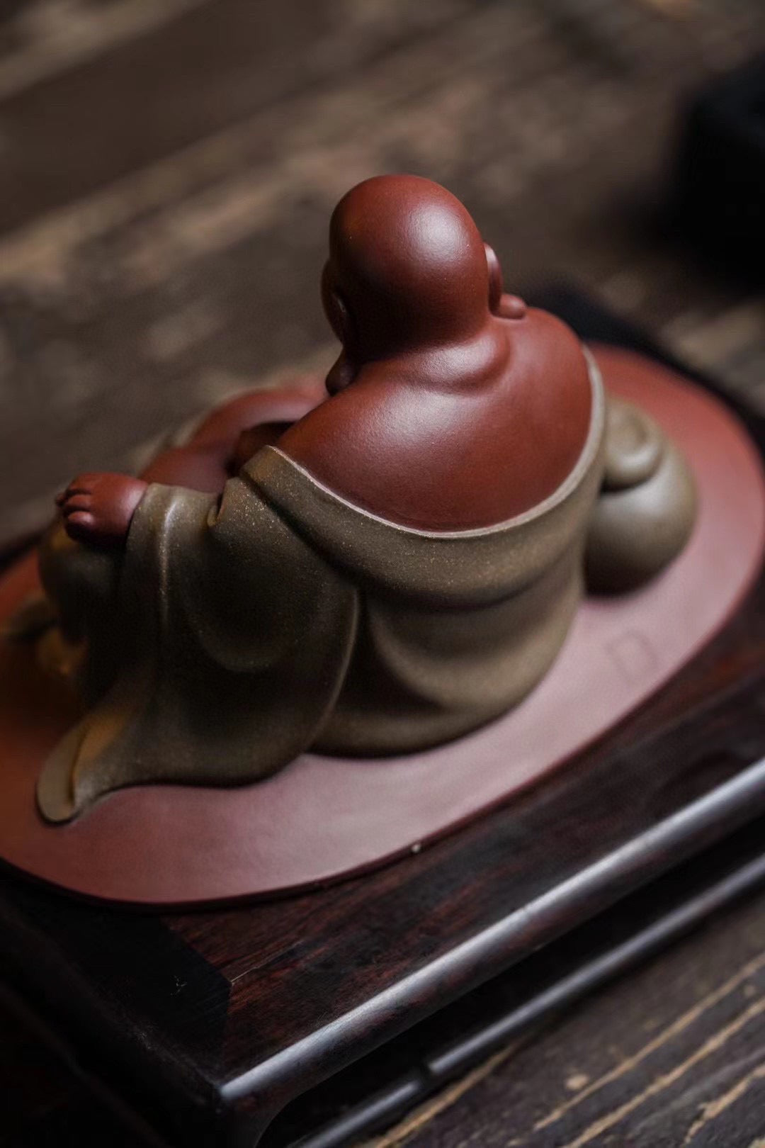 otus Land of Blessings – Maitreya Buddha (莲生福地弥勒佛摆件) Zisha Figurine