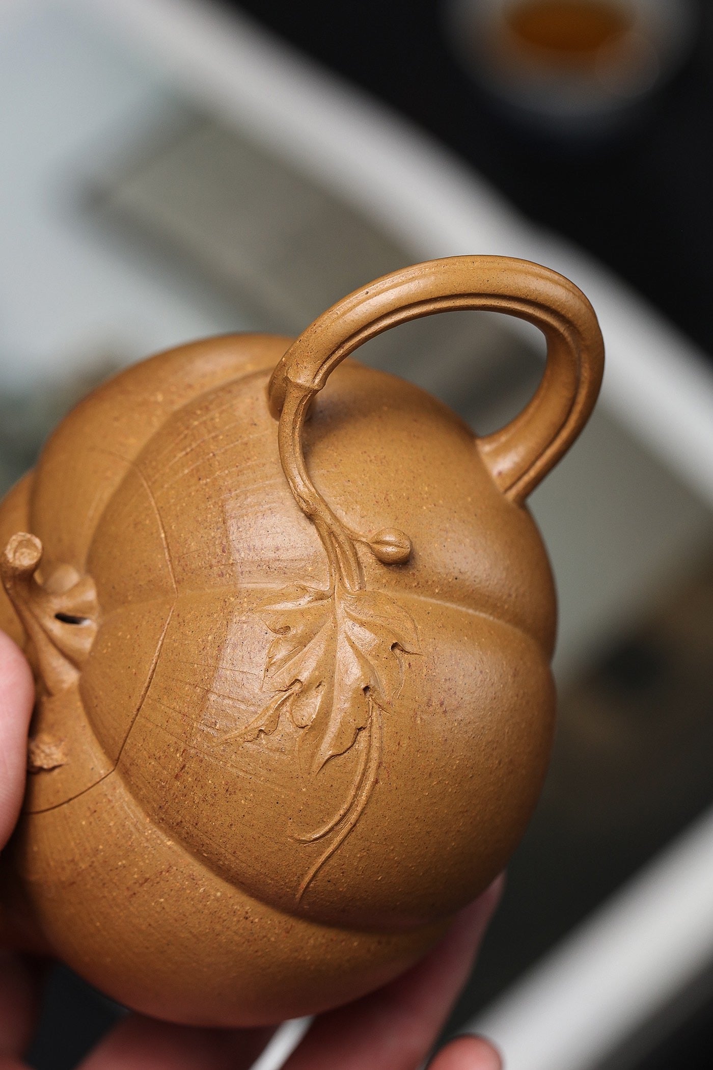 Bionic Round Pumpkin (仿生圆南瓜) Yixing Zisha Teapot 330ML