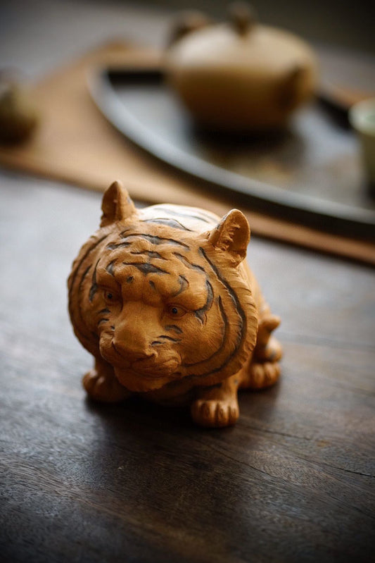 Fortune Guardian Tiger (守财虎) Sculpture Yixing Zisha Teapet