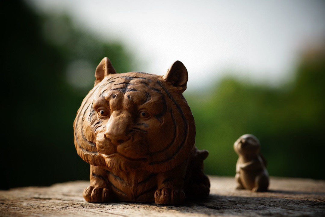 Fortune Guardian Tiger (守财虎) Sculpture Yixing Zisha Teapet