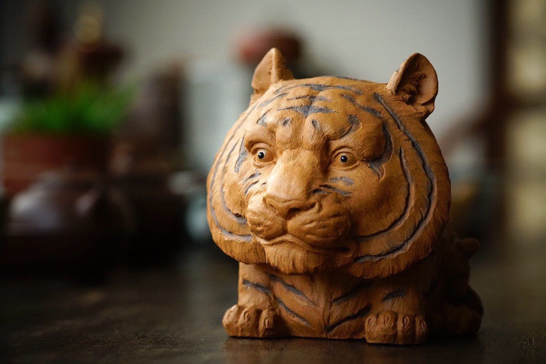 Fortune Guardian Tiger (守财虎) Sculpture Yixing Zisha Teapet