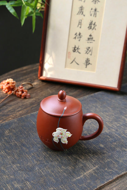 Lotus Flower（莲花紫砂盖杯） Yixing Clay Covered Cup 400ML