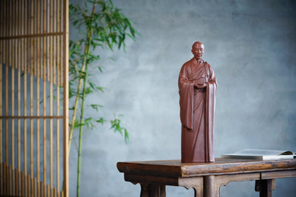 Master Hongyi Yixing Zisha Figurine (弘一法师雕塑摆件)