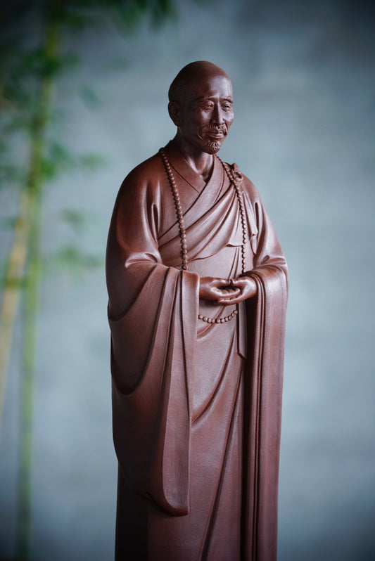 Master Hongyi Yixing Zisha Figurine (弘一法师雕塑摆件)