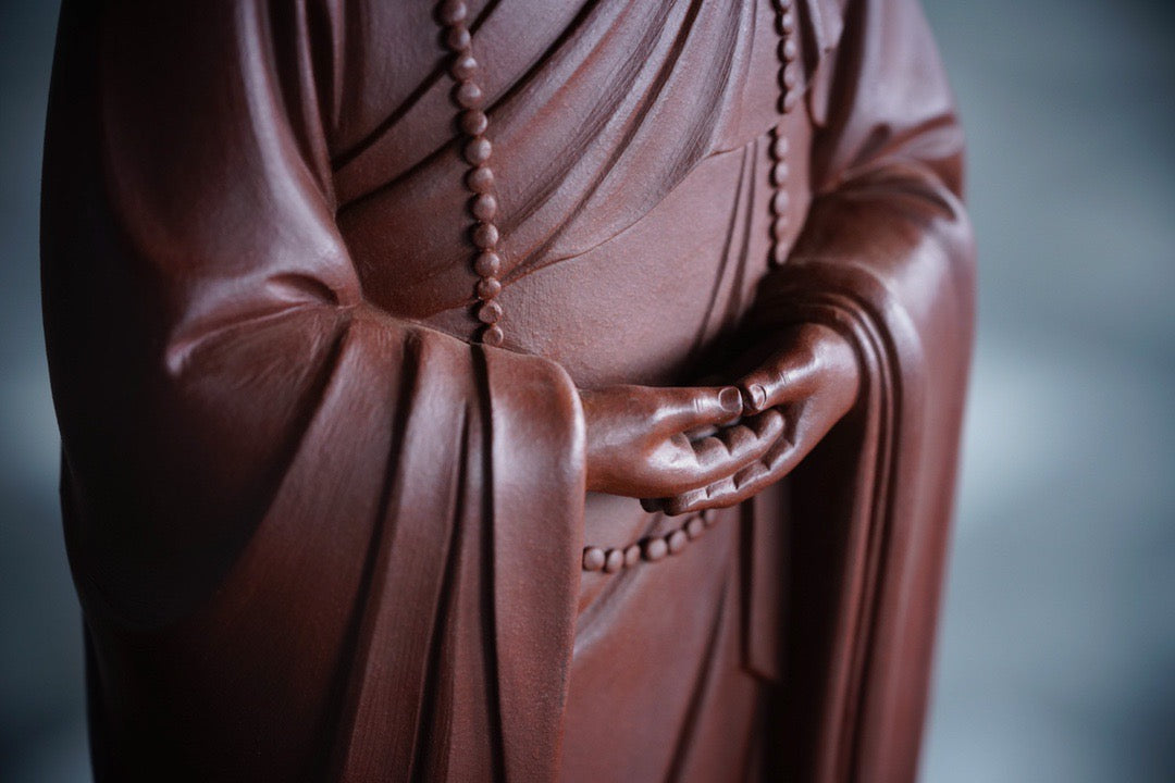 Master Hongyi Yixing Zisha Figurine (弘一法师雕塑摆件)