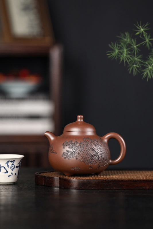 Tripod Ruding (三足乳鼎) Yixing Zisha Teapot 260ML