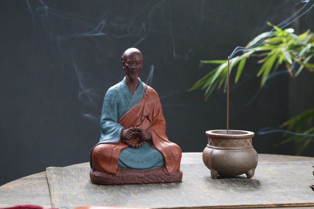 Yixing Zisha Sculpture of Master Hongyi (弘一法师 民国四僧之一)