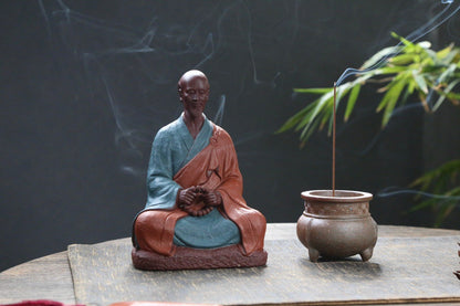 Yixing Zisha Sculpture of Master Hongyi (弘一法师 民国四僧之一)