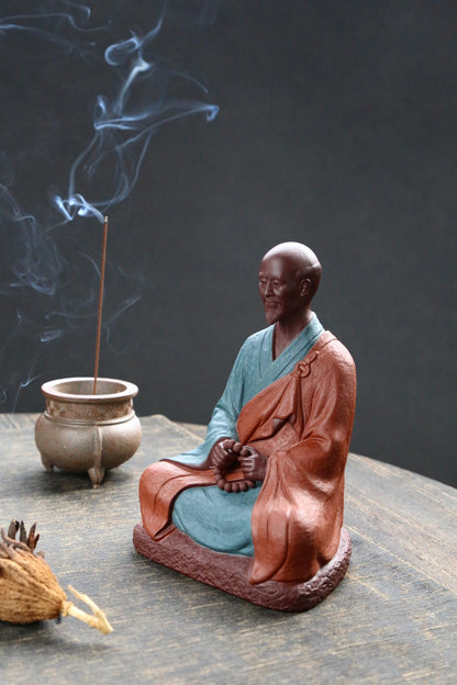 Yixing Zisha Sculpture of Master Hongyi (弘一法师 民国四僧之一)
