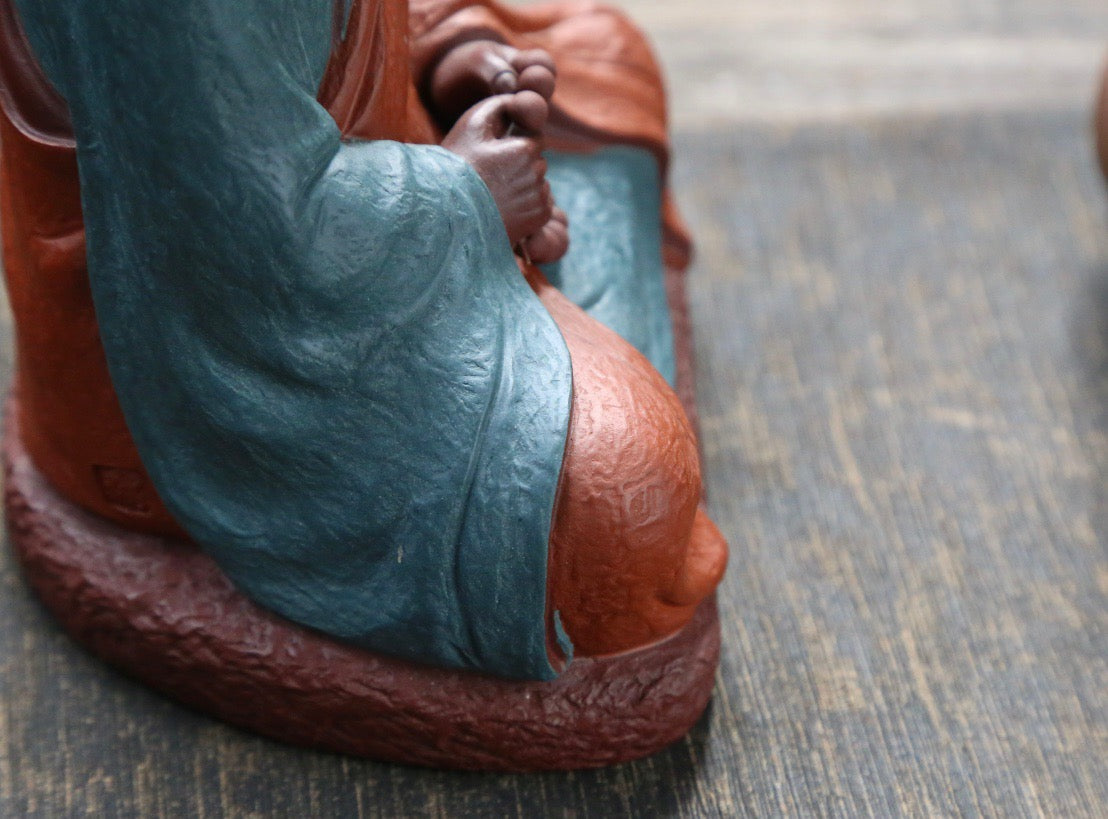 Yixing Zisha Sculpture of Master Hongyi (弘一法师 民国四僧之一)