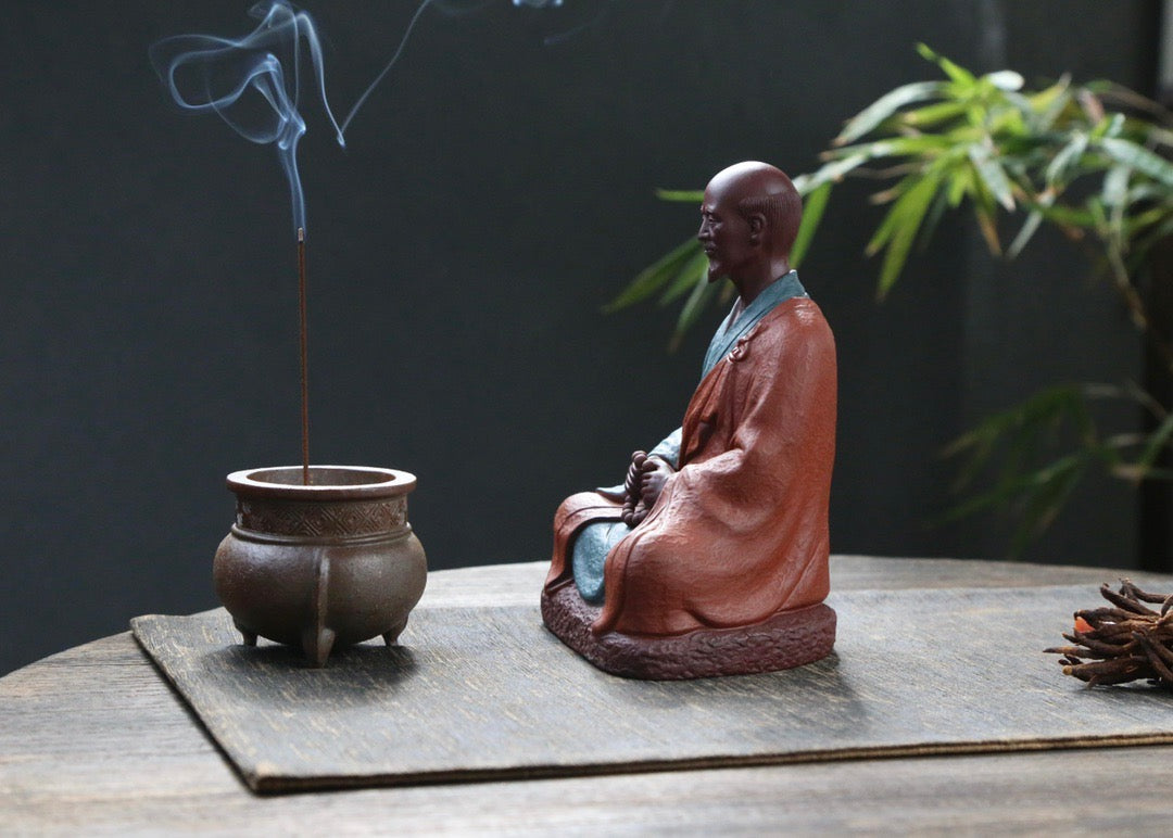 Yixing Zisha Sculpture of Master Hongyi (弘一法师 民国四僧之一)