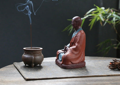Yixing Zisha Sculpture of Master Hongyi (弘一法师 民国四僧之一)