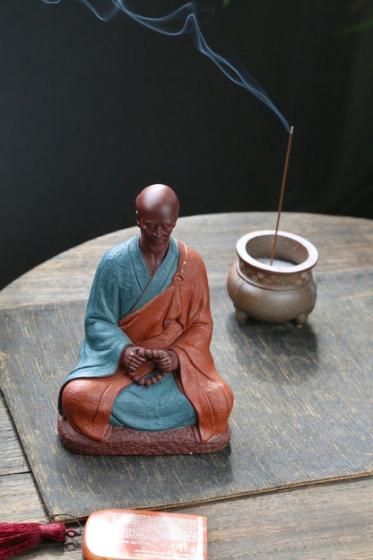 Yixing Zisha Sculpture of Master Hongyi (弘一法师 民国四僧之一)