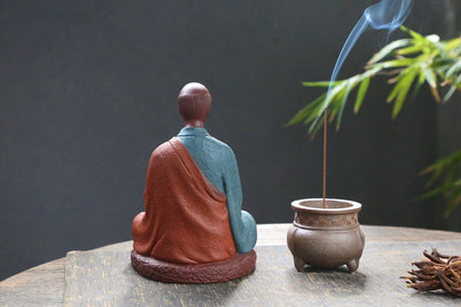 Yixing Zisha Sculpture of Master Hongyi (弘一法师 民国四僧之一)