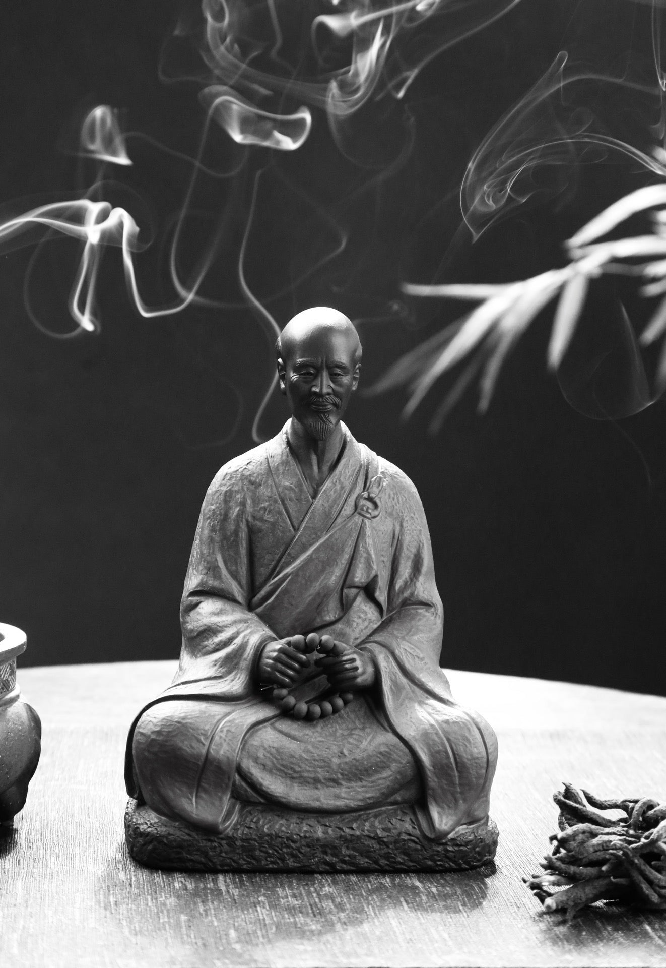 Yixing Zisha Sculpture of Master Hongyi (弘一法师 民国四僧之一)